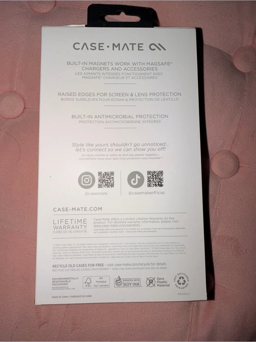 case-mate Silver Glitter iPhone 15 Plus Protective Case